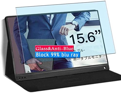 Vaxson Anti Blue Light Light Modige Screen מגן, תואם לתצוגה ניידת של הונגו Hon-P15a P15a 15.6 שטח גלוי, מגני סרטים 9 שעות [לא מלא כיסוי]